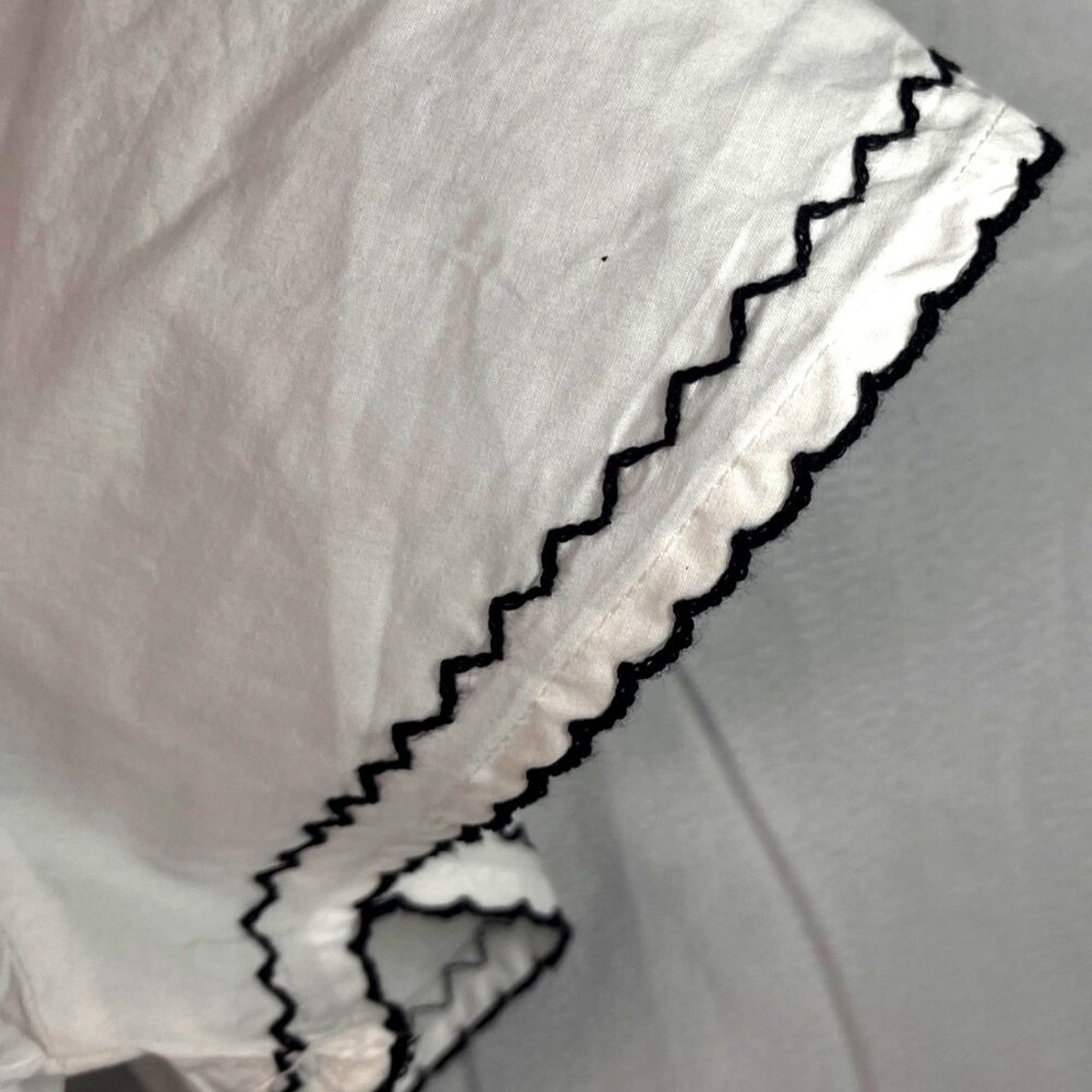 Kensie Womens White Peplum Top W Smocked Waist & Ruffled Neckline XL 16 NWT - Picture 7 of 8